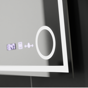 Mirror LED ορθογώνιο 60x60cm Souverain Motionglow Marcello Διάρυθμση του ρολογιού Ορόμετρο