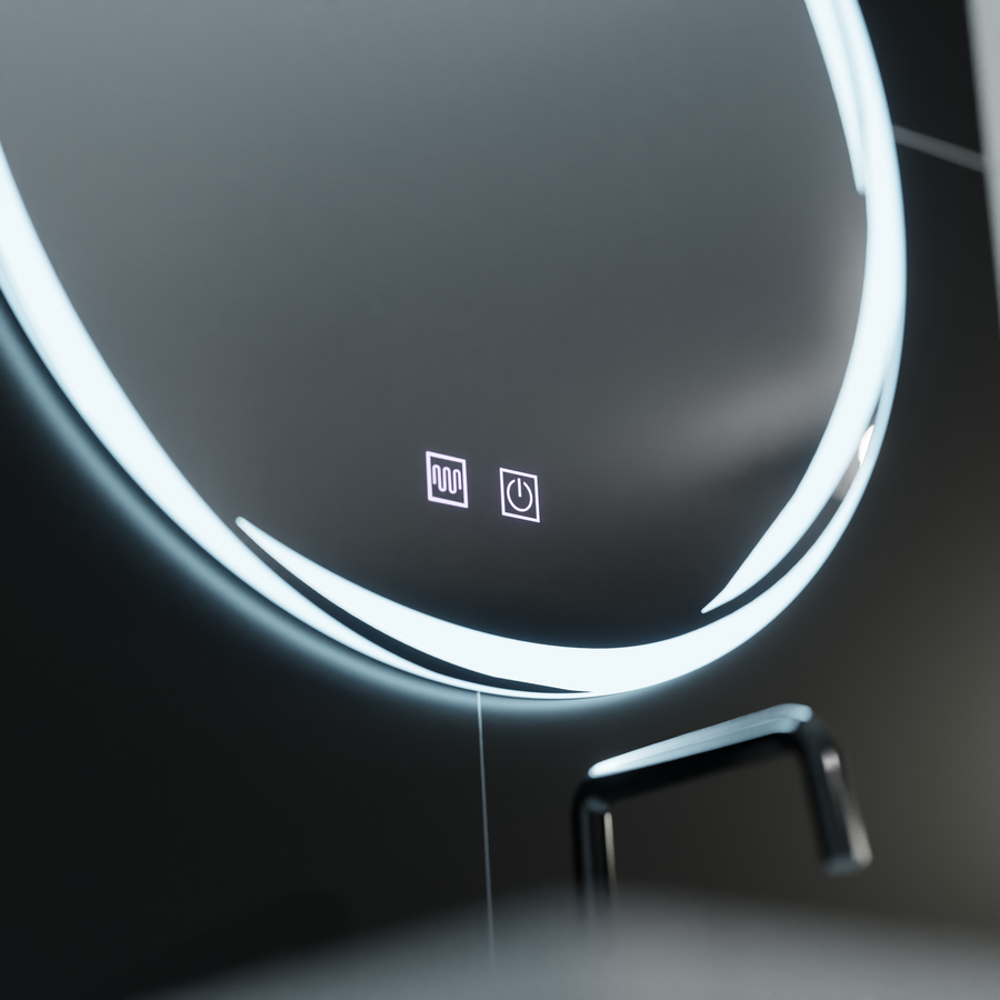 60cm στρογγυλό καθρέφτη LED - SPIRallus Touch System Άγνωστο απενεργοποίηση