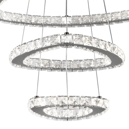Lulus LED Crystal με το τηλεχειριστήριο Silver Latifah 118W
