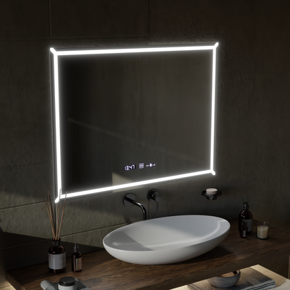 LED Touch Villay Mirror System Defrition 60x80 CM Marcello Funghi Collection