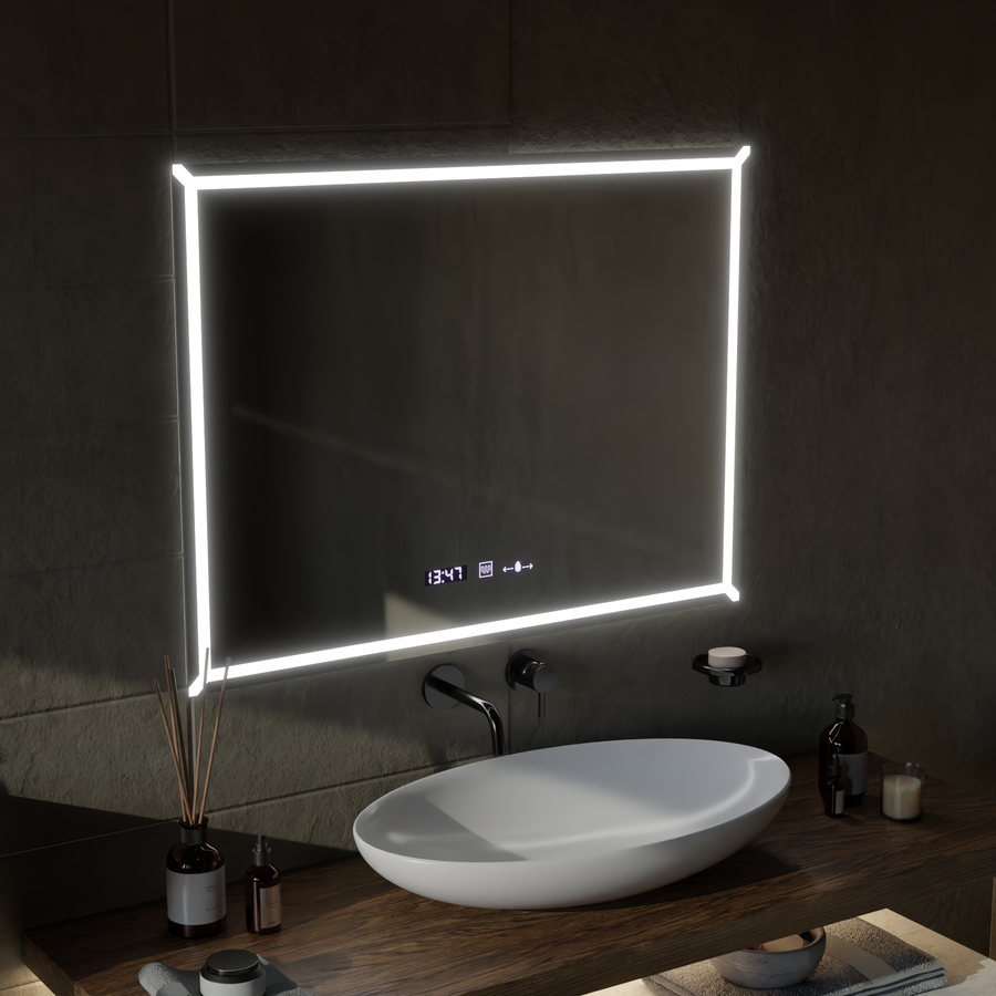 LED Touch Villay Mirror System Defrition 60x80 CM Marcello Funghi Collection