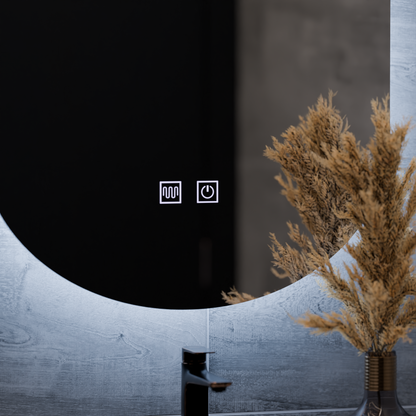 Καθρέφτης LED Oval, 50X80cm, E14S/50X80, Touch, Demister System