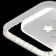 LED LED Nyxora Quadro, 36W, 2 τετράγωνα, κρύο/ζεστό/ουδέτερο φως, μαύρο