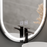 Mirror LED Touch Emporar Disease System 50x100 cm μαύρο πλαίσιο