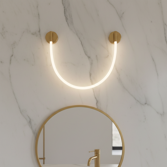 Φωτιστικό τοίχου LED, 110 cm, 3000K/4000K/6000K, Χρυσά φώτα τοίχου εσωτερικού χώρου Προεπιλεγμένος τίτλος Alessandro Design