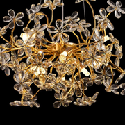 Crystal Chandelier CM325/800GD, 12xG9, Chrome and Crystals, 75cm, Ρυθμιζόμενο ύψος