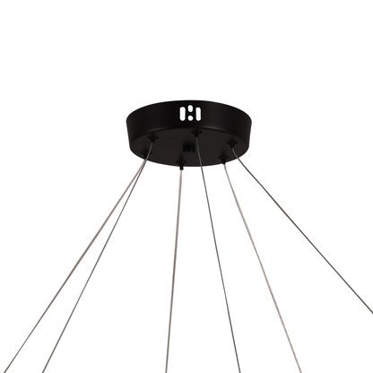 Κρεμαστός ακρυλικός πολυέλαιος LED LT760/3GD, 28W, ζεστό/ουδέτερο/κρύο φως 3000/4000/6000K, λευκό, ρυθμιζόμενο ύψος, μέταλλο και ακρυλικό