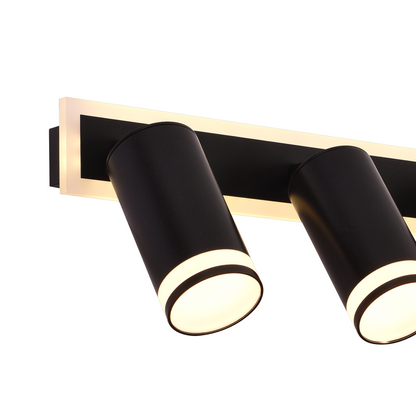LED LED Ellen Light Cold/Word/Neutral Ρυθμιζόμενο Ακρυλικό και Black Metal Προβολέας