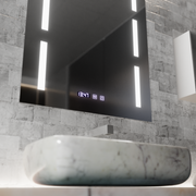 Καθρέφτης LED Touch Erich S86/60X80 Demist System, Ρολόι και Θερμοκρασία 60x80 cm