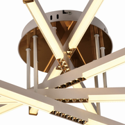 Πολυέλαιος LED με Τηλεχειριστήριο LT182/5WH, 69W, 5 Στοιχεία, Κρύο/Ζεστό/Ουδέτερο φως, Ρυθμιζόμενο, Λευκό