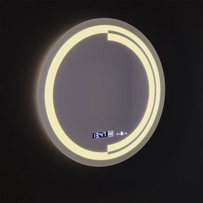 60cm στρογγυλό LED Mirror Motion Glow Sensor Consuel Marcellow Dimable Clock Discosting System