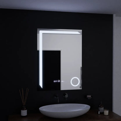 Mirror LED ορθογώνια 60x80cm ακριβεία Motionglow Marcello System Disability & Thermometer of the Caimimic Glass