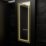 Mirror LED ορθογώνιο 45x140cm Elena Marcello Sensor Radar Radar System Clock & Dimable Thermometer