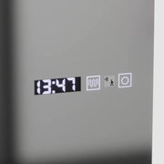 Mirror LED ορθογώνιο 45x140cm Elena Marcello Sensor Radar Radar System Clock & Dimable Thermometer