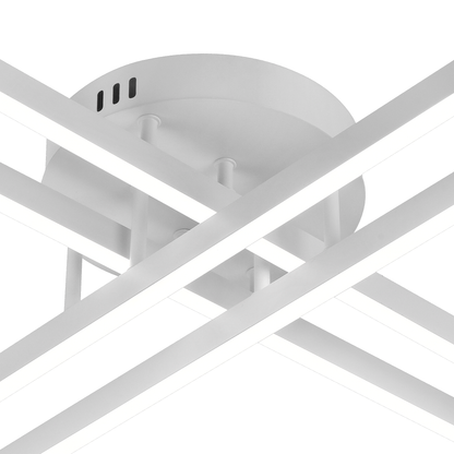 Πολυέλαιος LED τηλεχειριστηρίου GIO, 54W, 4 στοιχείων, κρύο/ψυχρό/ουδέτερο φως, ρυθμιζόμενο, λευκό