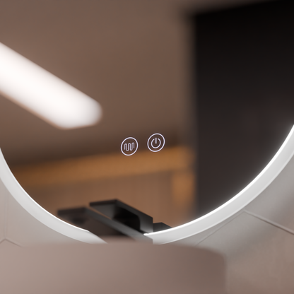 Oval LED Mirror 50x80cm Llexort Touch Deframe Dimable System