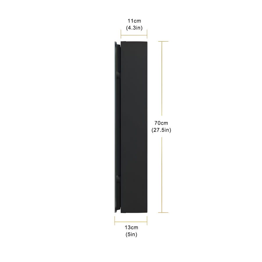 Helena Cabinet με LED Mirror DBP120 75x70 White