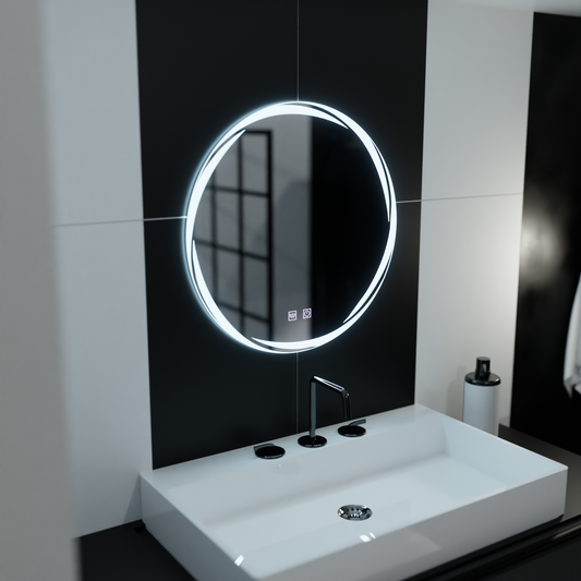 60cm στρογγυλό καθρέφτη LED - SPIRallus Touch System Άγνωστο απενεργοποίηση