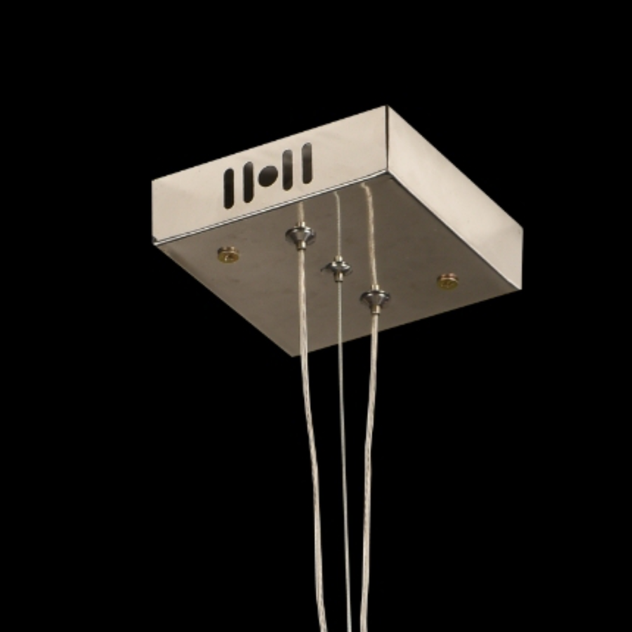 Crystal Chandelier CC6705/500CR 9x E14, Διάμετρος 49cm, Γυαλιστερό χρώμιο, Ρυθμιζόμενο ύψος