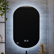 Καθρέφτης LED Oval, 50X80cm, E14S/50X80, Touch, Demister System