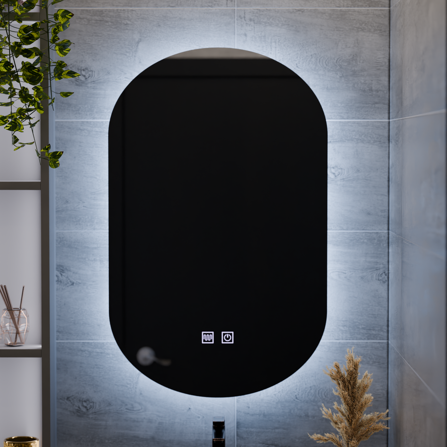 Καθρέφτης LED Oval, 50X80cm, E14S/50X80, Touch, Demister System