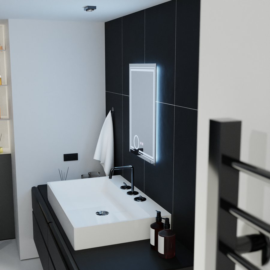 Mirror LED ορθογώνιο 60x80cm Magia Canto Touch System Dimable Defrition