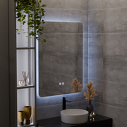 ARTEA Ορθογώνιος καθρέφτης LED αφής, 60X80cm, Σύστημα απολέπισης, Dimmable, 6000K