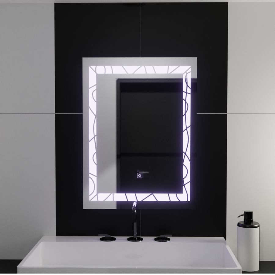 Mirror LED ορθογώνιο πλαίσιο 60x80cm Deco Basic Touch