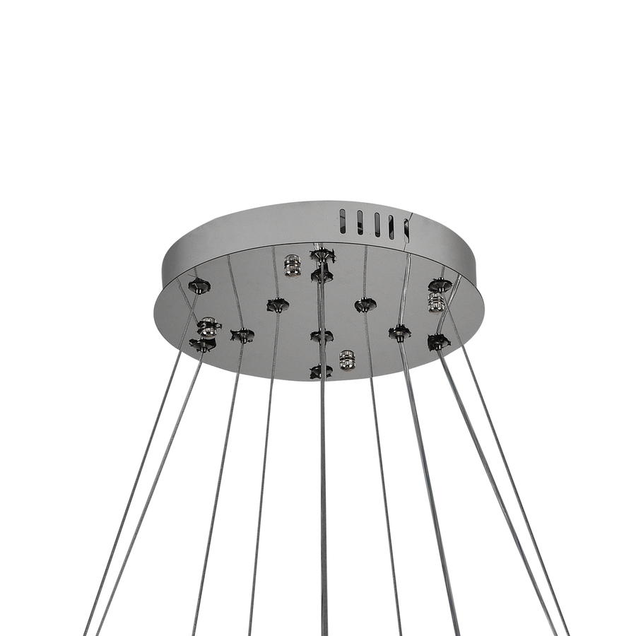 Lulus LED Crystal με το τηλεχειριστήριο Silver Latifah 118W