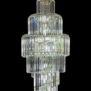 Crystal πολυέλαιος Windsor Altiora, διάμετρος 60cm, ύψος 1800 εκατοστών, γυαλιστερό χρυσό, ρυθμιζόμενο ύψος, κομψό σχέδιο