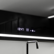 Mirror LED ορθογώνιο 120x80cm Raggio Motion Glow Marcello Defrosting System Thermometer και Dimable Clock