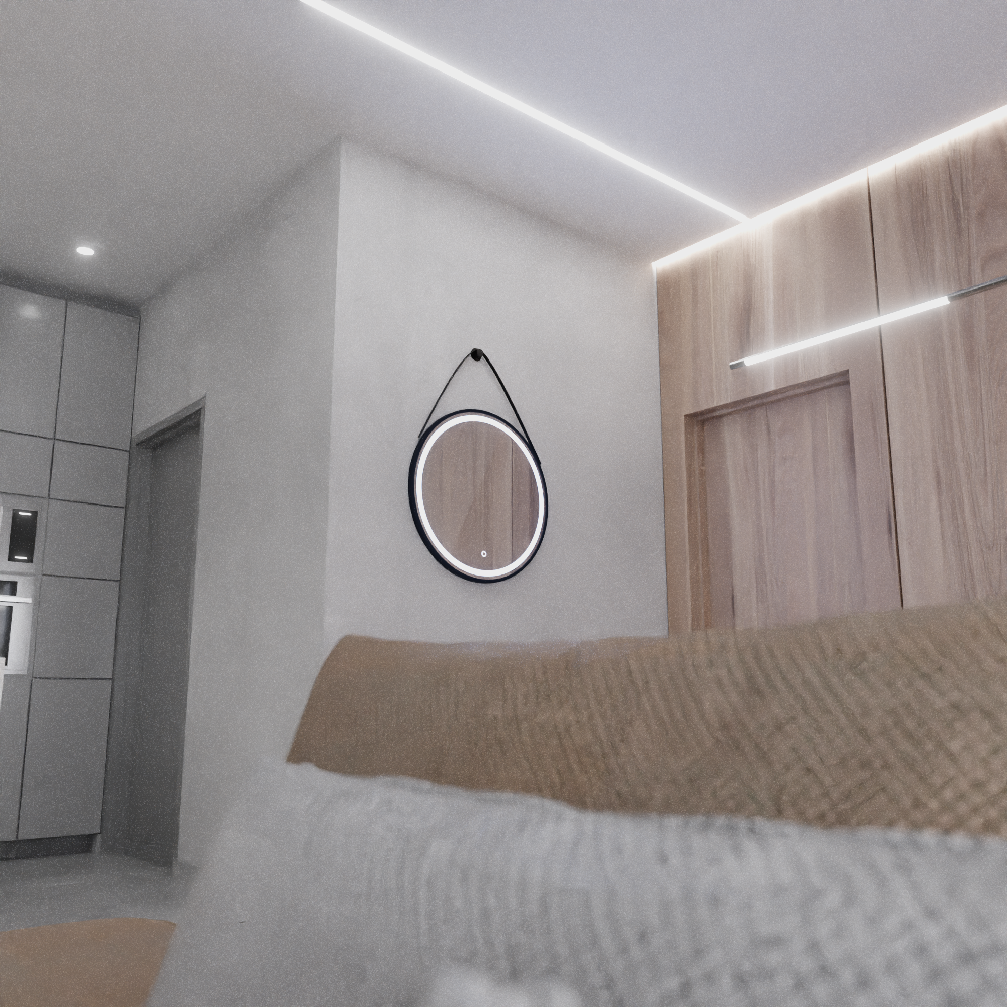 Mirror LED Γύρος 60cm Βασική αφή