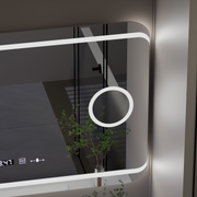 Mirror LED ορθογώνιο 120x80cm Capri Stile Motionglow Marcello Αποσυναρμολόγηση ρολογιού & θερμόμετρου Wolf Cosmetic