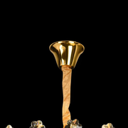 Πολυέλαιος Crystal Windsor Elegance 6x E14, διάμετρος 49cm, γυαλιστερό χρυσό, ρυθμιζόμενο ύψος