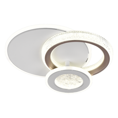 LED LED Fractalum Rondo, 36W, 3 κύκλοι, κρύο/ζεστό/ουδέτερο φως, μαύρο