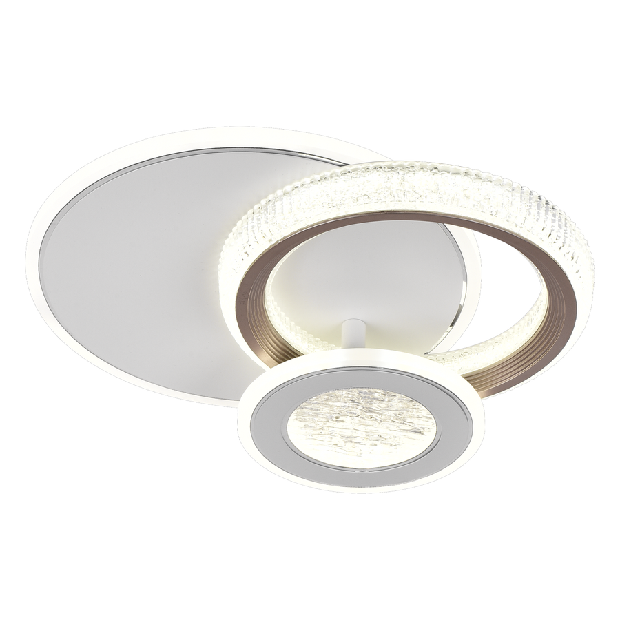 LED LED Fractalum Rondo, 36W, 3 κύκλοι, κρύο/ζεστό/ουδέτερο φως, μαύρο