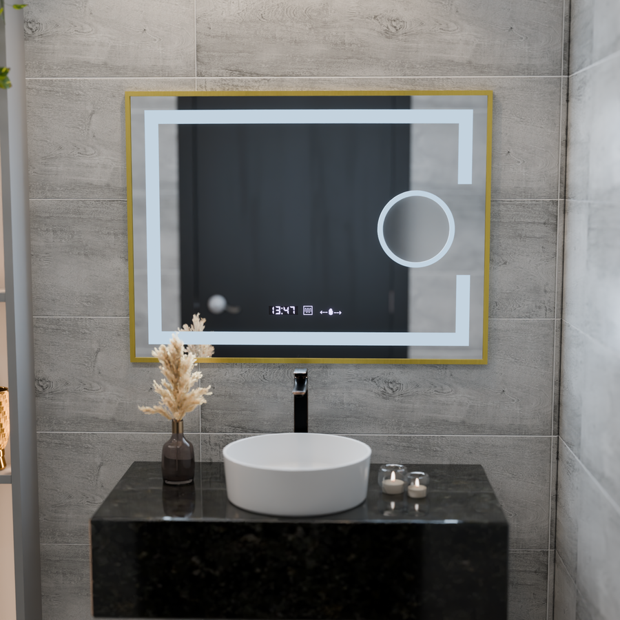 Mirror LED ορθογώνιο 50x70cm Eclat Motionglow Marcello Disputs & Termeter Luba Cosmetica Dimabil