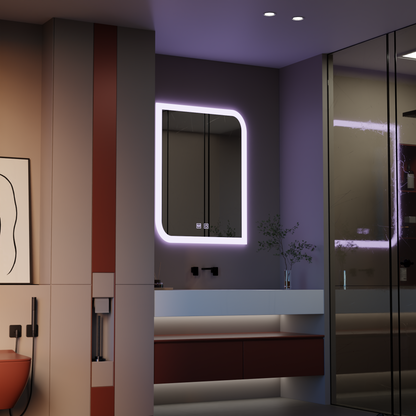 Ορθογώνιος καθρέφτης LED, 60X80cm, E69S/60X80, Touch, Demist System