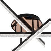 Πολυέλαιος LED με Τηλεχειριστήριο LT179/3BK, 41W, 3 Στοιχεία, Κρύο/Ζεστό/Ουδέτερο φως, Ρυθμιζόμενο, Μαύρο