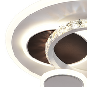 LED LED Heliox, 43W, 4 κύκλοι, κρύο/ζεστό/ουδέτερο φως, μαύρο