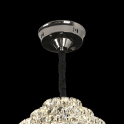Crystal Chandelier CC6705/500CR 9x E14, Διάμετρος 49cm, Γυαλιστερό χρώμιο, Ρυθμιζόμενο ύψος