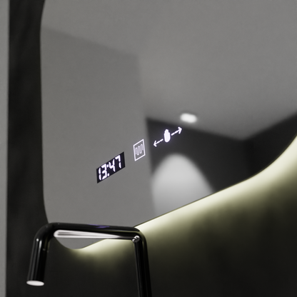 Ορθογώνιο LED Mirror 60x60cm Harmony Motionglow Marcellow System Disability & Daim Thermometer