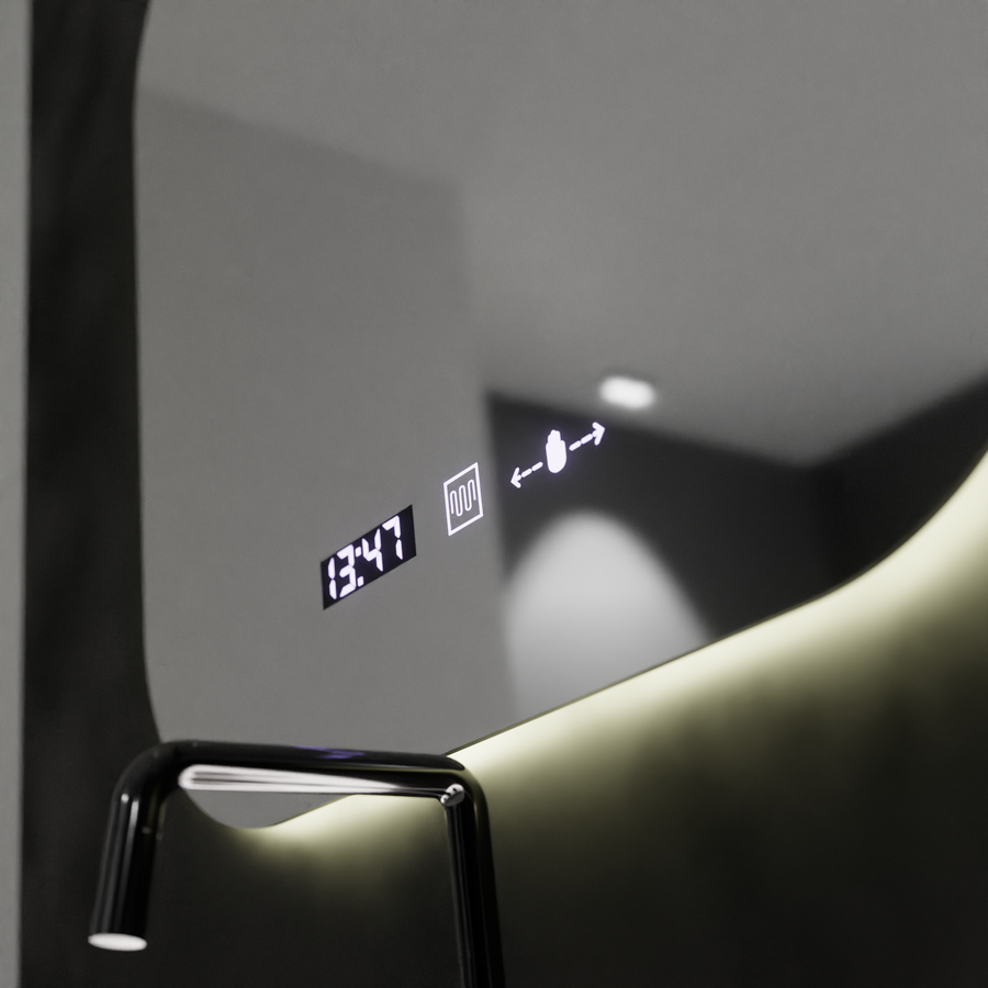 Ορθογώνιο LED Mirror 60x60cm Harmony Motionglow Marcellow System Disability & Daim Thermometer