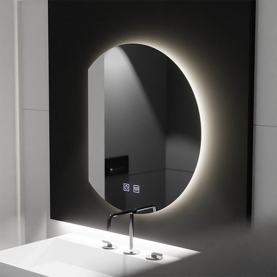 Καθρέφτης LED Semiluna 54x60, Arcana Touch, Σύστημα Demister, Dimmable
