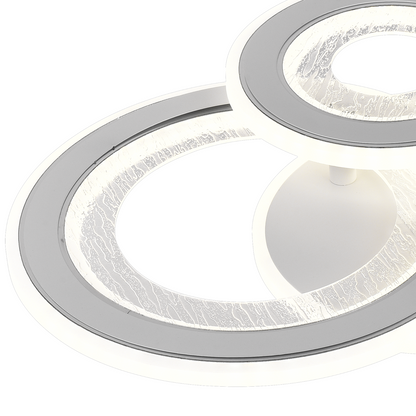 LED LED Nyxora Circo, 36W, 3 κύκλοι, κρύο/ζεστό/ουδέτερο φως, λευκό