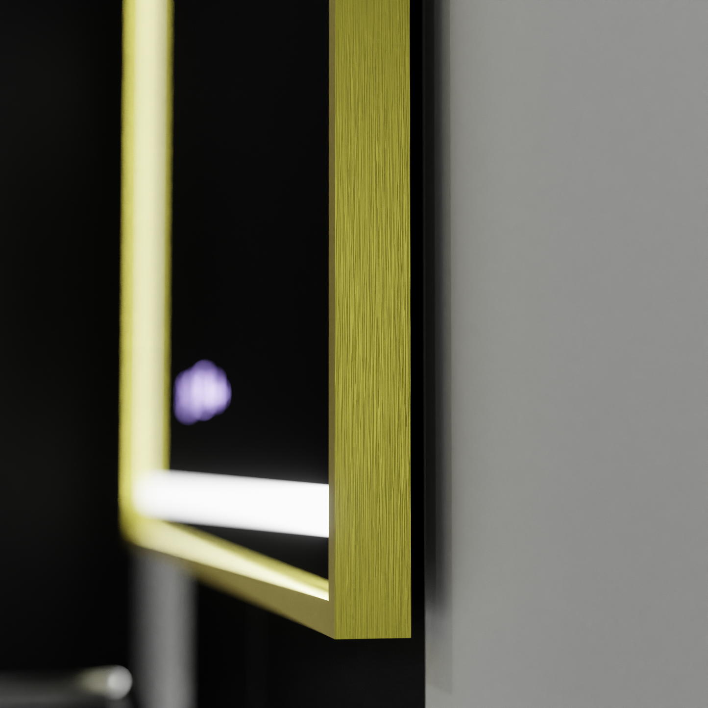 Mirror LED ορθογώνιο 120x80cm specchio motionglow marcello Σύστημα πρόβλεψης ρολογιού & Dimable Thermometer