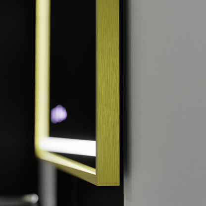 Mirror LED ορθογώνιο 120x80cm specchio motionglow marcello Σύστημα πρόβλεψης ρολογιού & Dimable Thermometer