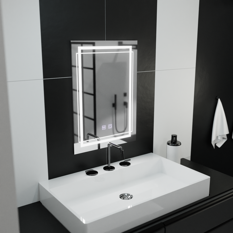Mirror LED ορθογώνιο σύστημα 50x70cm Touch Koven Koven Disabling System