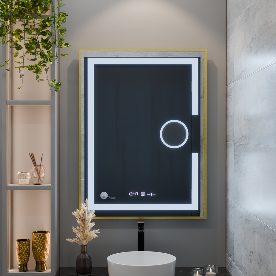 Mirror LED ορθογώνιο 50x70cm Eclat Motionglow Marcello Disputs & Termeter Luba Cosmetica Dimabil