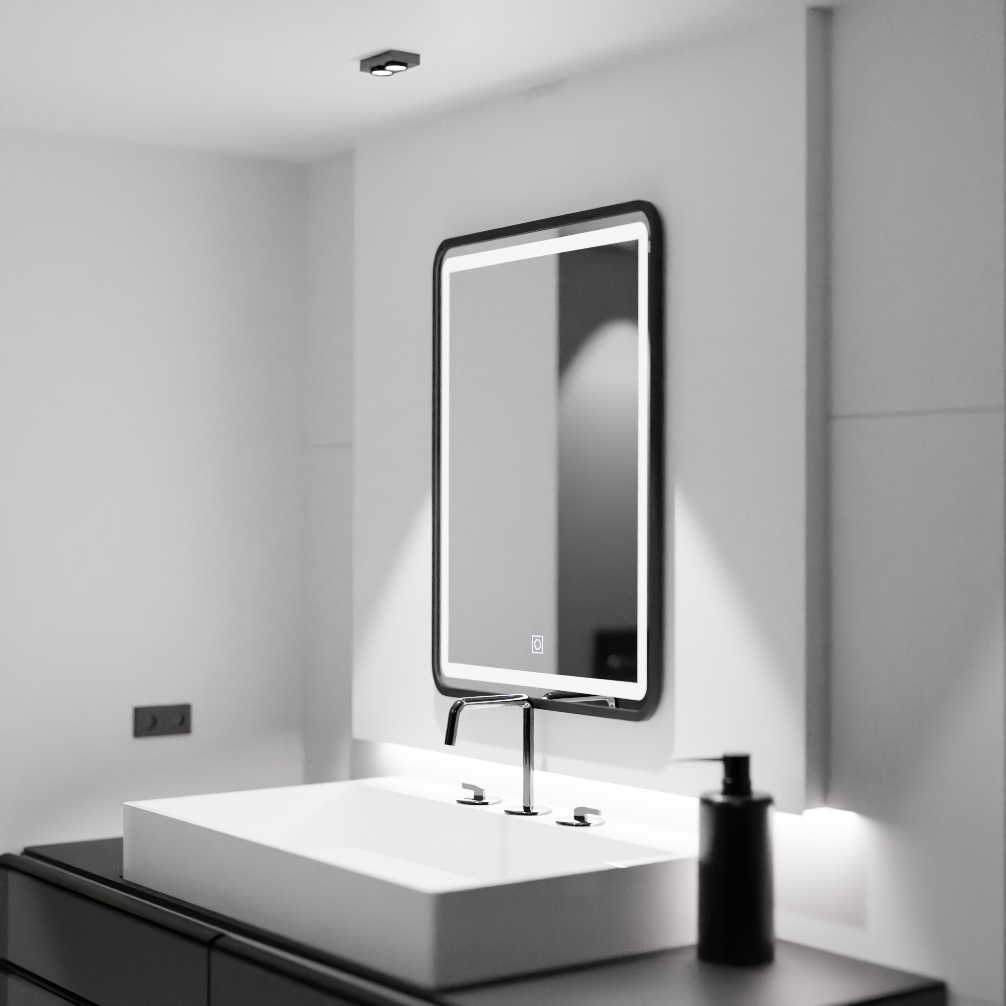 Mirror LED ορθογώνιο 60x80cm Ombe Basic Touch